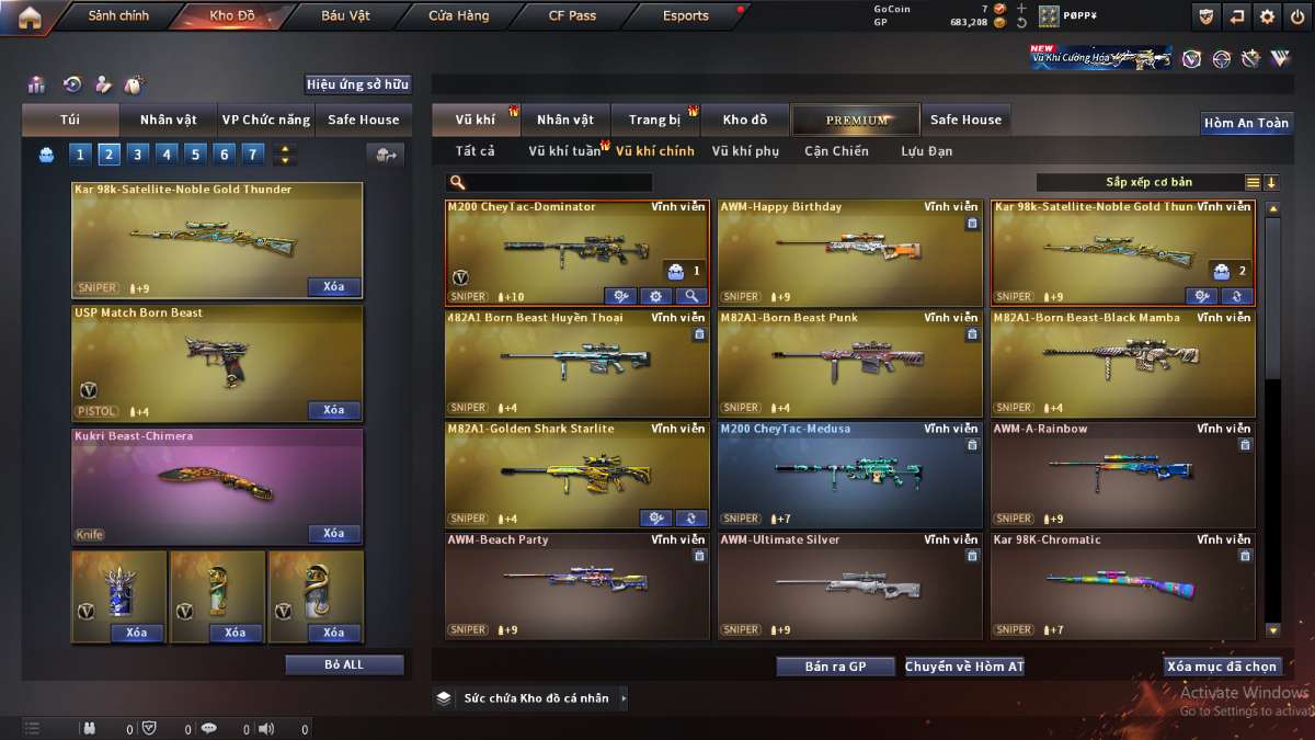 shop acc cf uy tin gia re